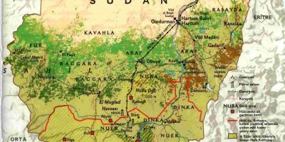 Karta Sudana geografije
