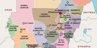 Karta Sudanske regije
