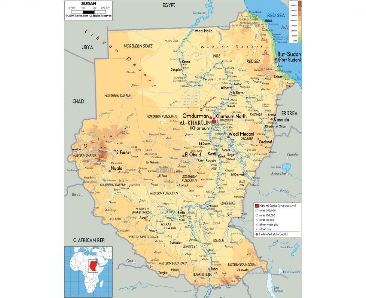 Karta autoceste Sudan 